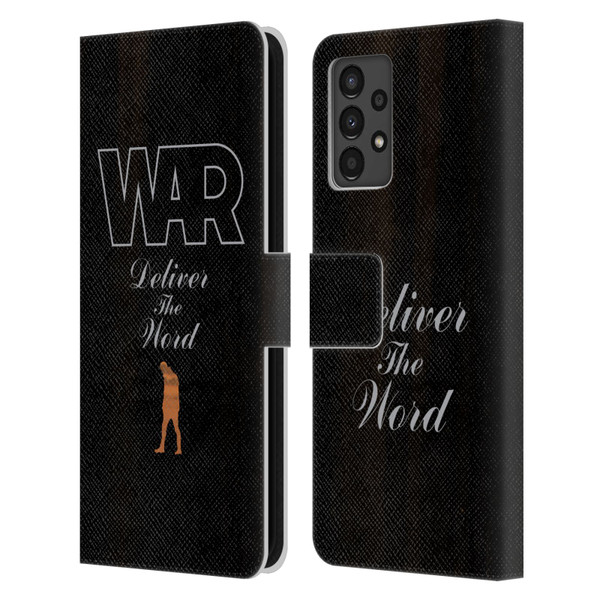 War Graphics Deliver The World Leather Book Wallet Case Cover For Samsung Galaxy A13 (2022)