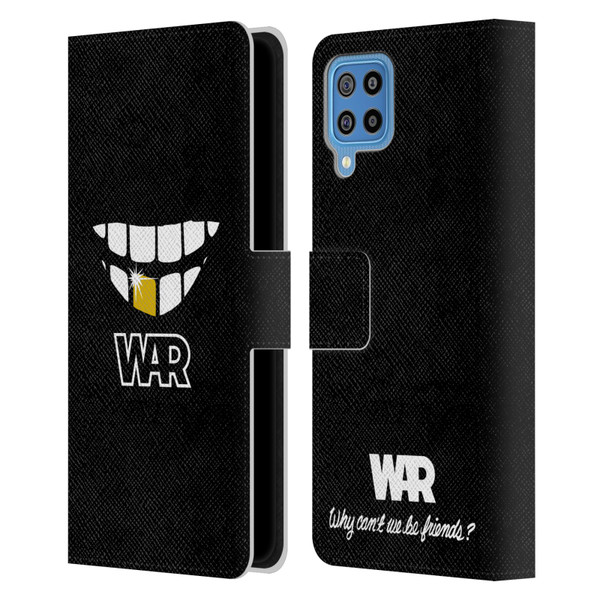 War Graphics Why Can't We Be Friends? Leather Book Wallet Case Cover For Samsung Galaxy F22 (2021)
