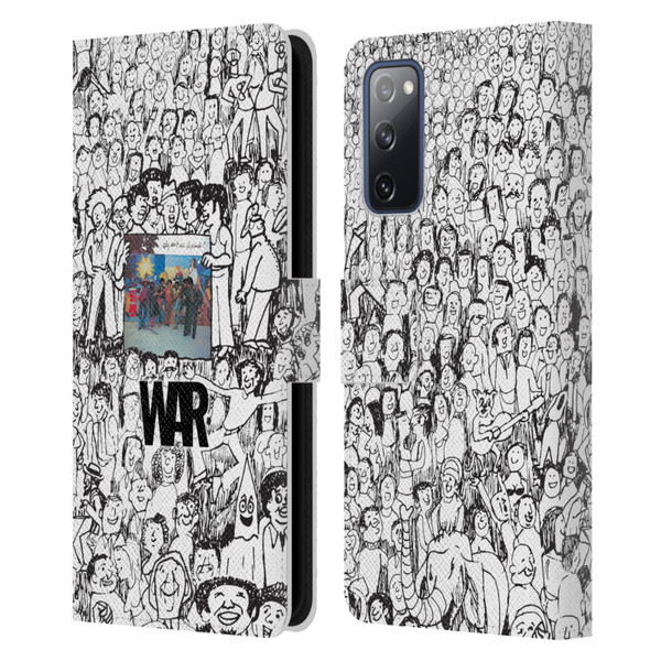 War Graphics Friends Doodle Art Leather Book Wallet Case Cover For Samsung Galaxy S20 FE / 5G
