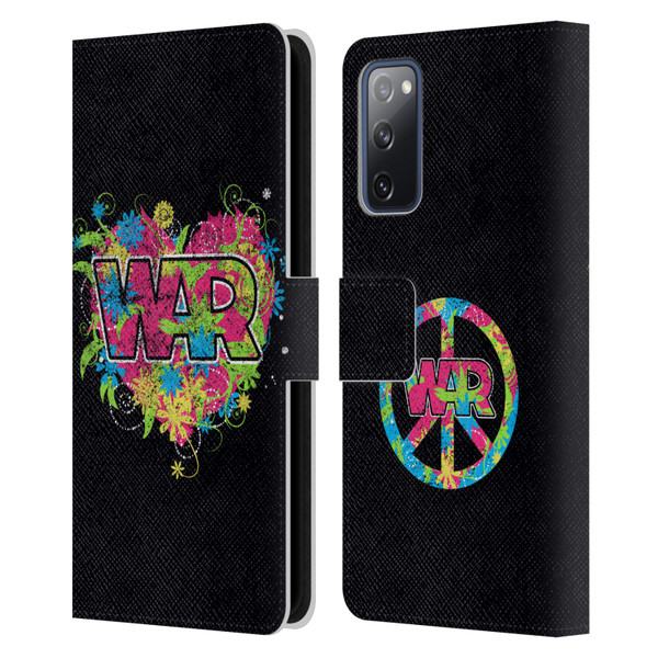 War Graphics Heart Logo Leather Book Wallet Case Cover For Samsung Galaxy S20 FE / 5G