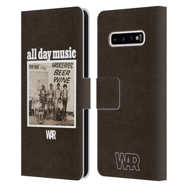 War Graphics All Day Music Album Leather Book Wallet Case Cover For Samsung Galaxy S10+ / S10 Plus