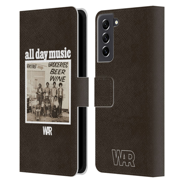 War Graphics All Day Music Album Leather Book Wallet Case Cover For Samsung Galaxy S21 FE 5G