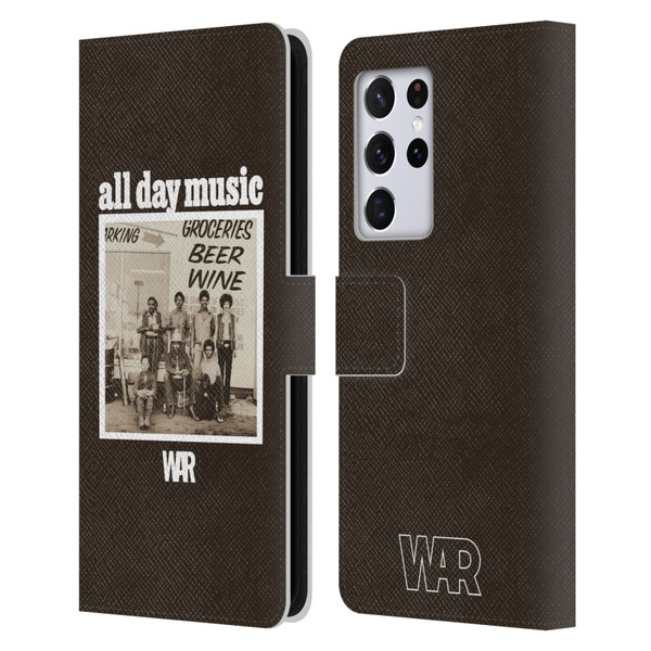 War Graphics All Day Music Album Leather Book Wallet Case Cover For Samsung Galaxy S21 Ultra 5G