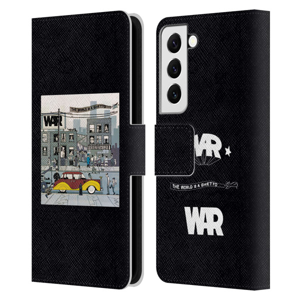 War Graphics The World Is A Ghetto Album Leather Book Wallet Case Cover For Samsung Galaxy S22 5G