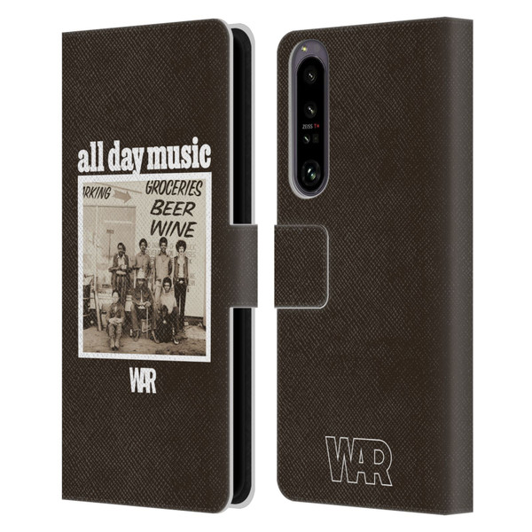 War Graphics All Day Music Album Leather Book Wallet Case Cover For Sony Xperia 1 IV