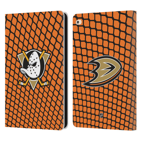 NHL Anaheim Ducks Net Pattern Leather Book Wallet Case Cover For Apple iPad Air 2 (2014)