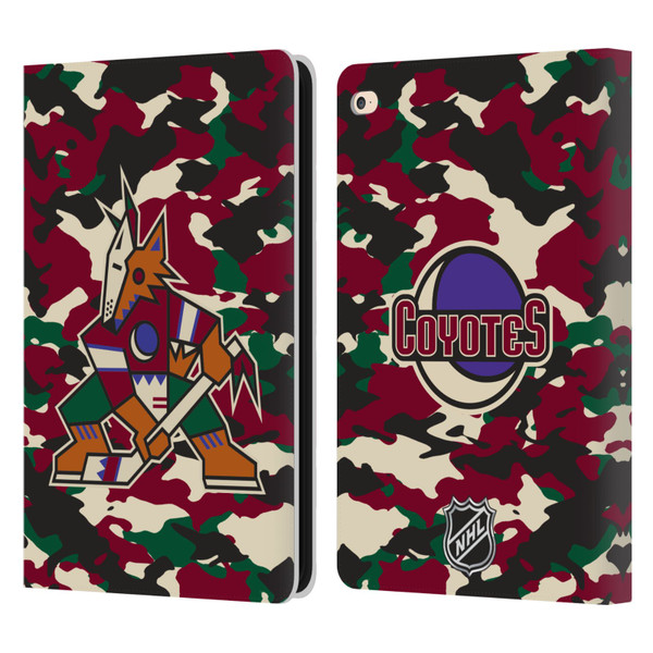 NHL Arizona Coyotes Camouflage Leather Book Wallet Case Cover For Apple iPad Air 2 (2014)