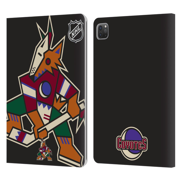 NHL Arizona Coyotes Oversized Leather Book Wallet Case Cover For Apple iPad Pro 11 2020 / 2021 / 2022