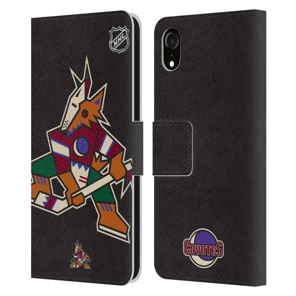NHL Arizona Coyotes Oversized Leather Book Wallet Case Cover For Apple iPhone XR
