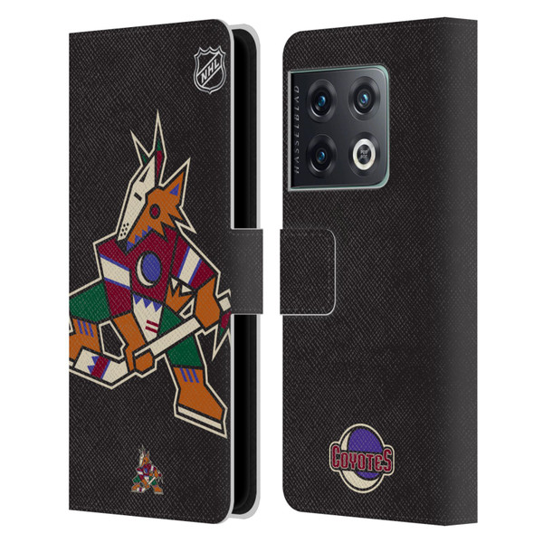 NHL Arizona Coyotes Oversized Leather Book Wallet Case Cover For OnePlus 10 Pro