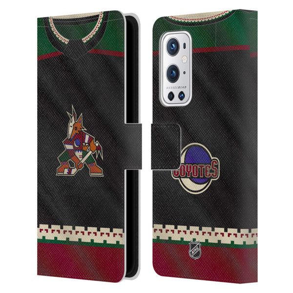 NHL Arizona Coyotes Jersey Leather Book Wallet Case Cover For OnePlus 9 Pro