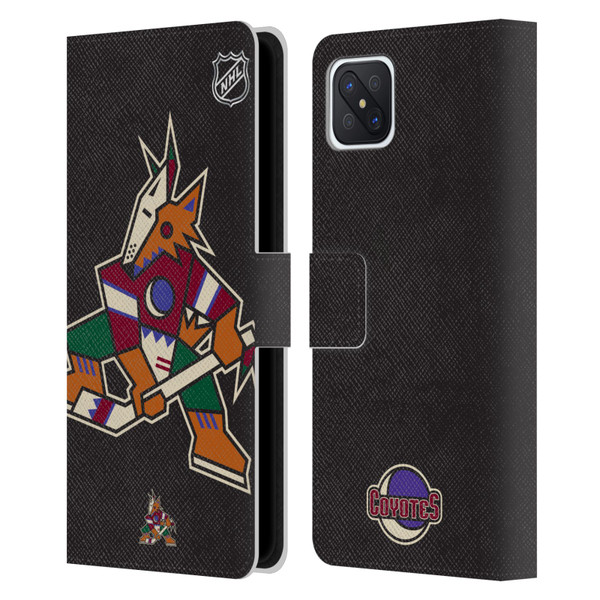 NHL Arizona Coyotes Oversized Leather Book Wallet Case Cover For OPPO Reno4 Z 5G