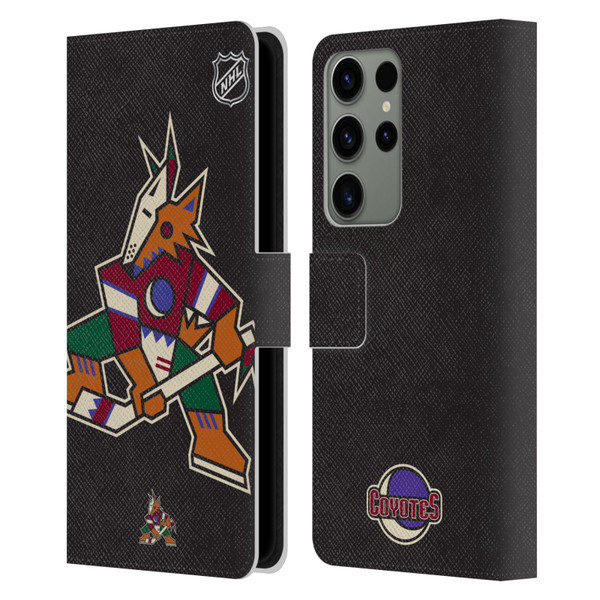 NHL Arizona Coyotes Oversized Leather Book Wallet Case Cover For Samsung Galaxy S23 Ultra 5G