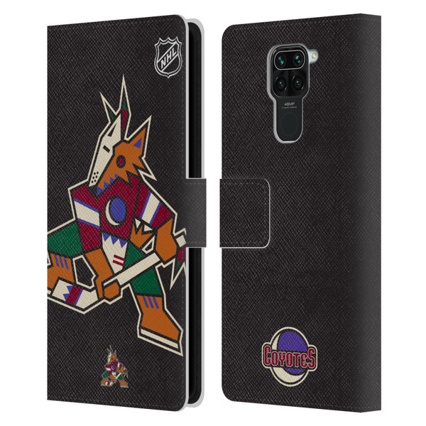 NHL Arizona Coyotes Oversized Leather Book Wallet Case Cover For Xiaomi Redmi Note 9 / Redmi 10X 4G