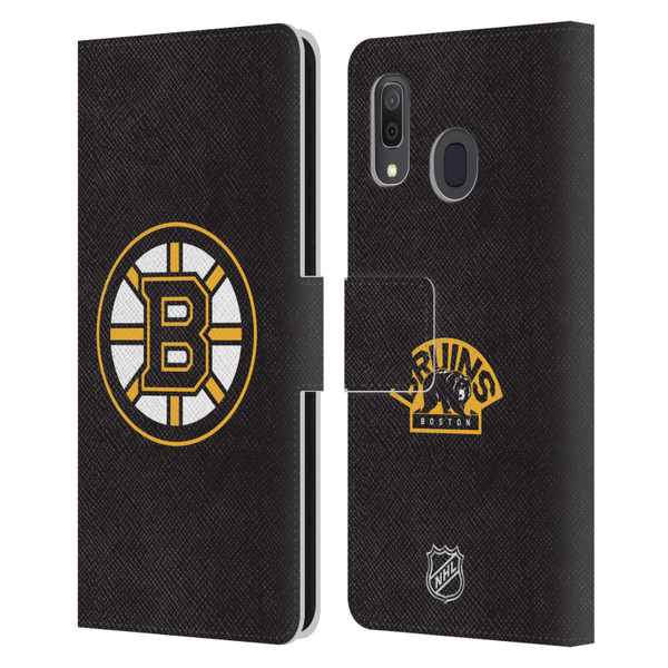 NHL Boston Bruins Plain Leather Book Wallet Case Cover For Samsung Galaxy A33 5G (2022)