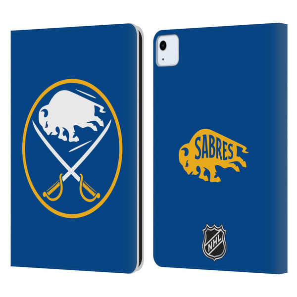 NHL Buffalo Sabres Plain Leather Book Wallet Case Cover For Apple iPad Air 11 2020/2022/2024