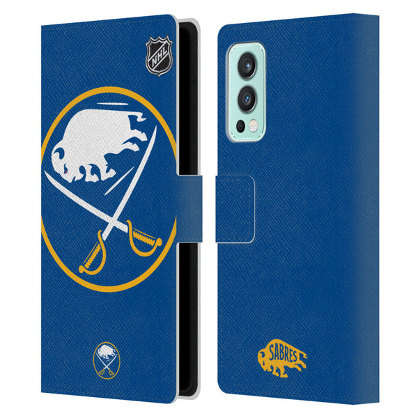 NHL Buffalo Sabres Oversized Leather Book Wallet Case Cover For OnePlus Nord 2 5G