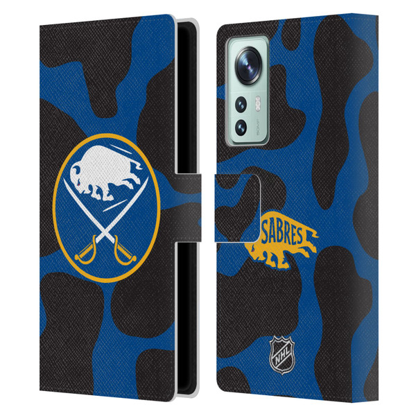 NHL Buffalo Sabres Cow Pattern Leather Book Wallet Case Cover For Xiaomi 12
