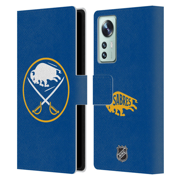 NHL Buffalo Sabres Plain Leather Book Wallet Case Cover For Xiaomi 12