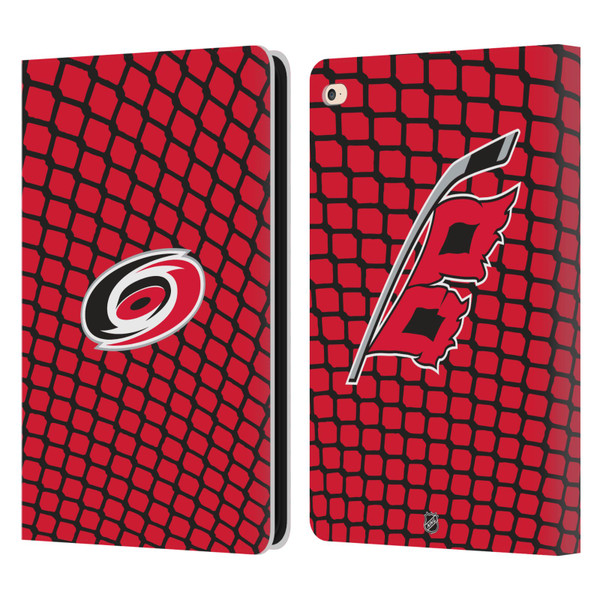 NHL Carolina Hurricanes Net Pattern Leather Book Wallet Case Cover For Apple iPad Air 2 (2014)