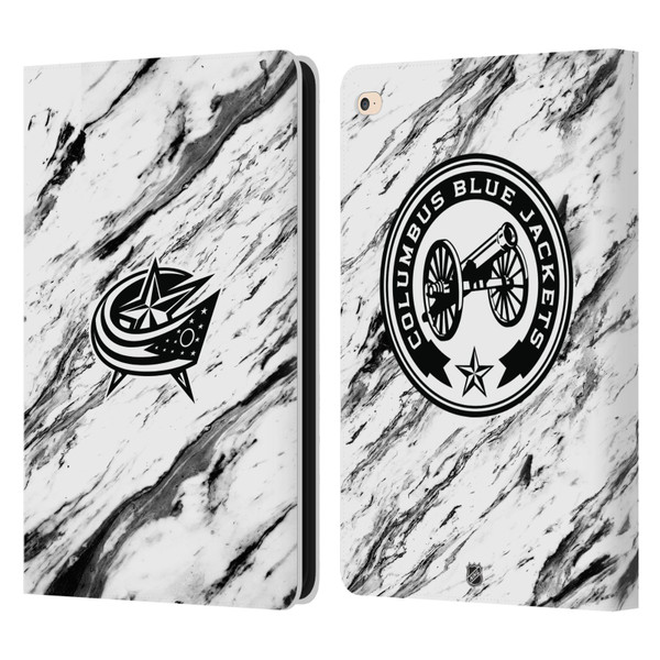 NHL Columbus Blue Jackets Marble Leather Book Wallet Case Cover For Apple iPad Air 2 (2014)