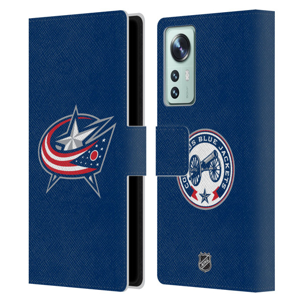 NHL Columbus Blue Jackets Plain Leather Book Wallet Case Cover For Xiaomi 12