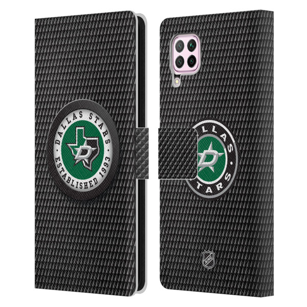 NHL Dallas Stars Puck Texture Leather Book Wallet Case Cover For Huawei Nova 6 SE / P40 Lite