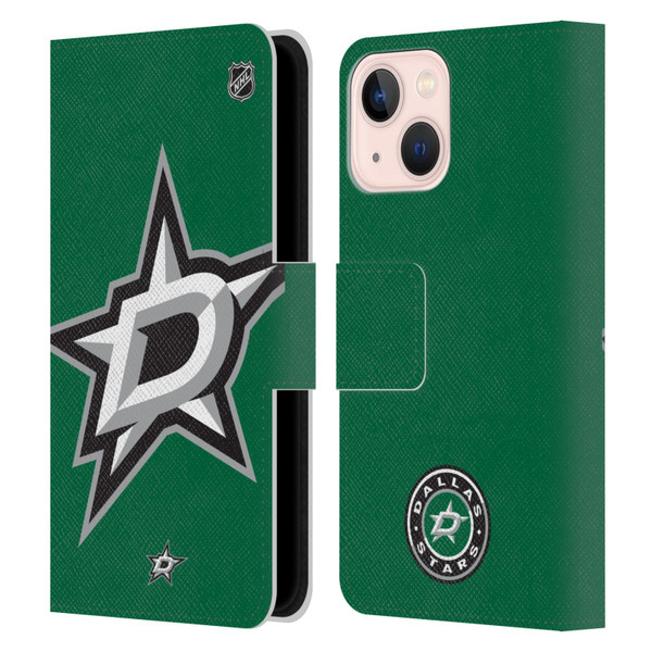 NHL Dallas Stars Oversized Leather Book Wallet Case Cover For Apple iPhone 13 Mini