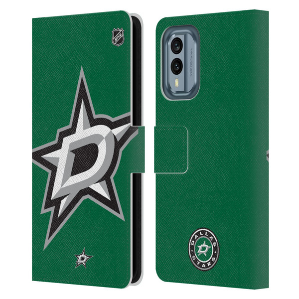 NHL Dallas Stars Oversized Leather Book Wallet Case Cover For Nokia X30