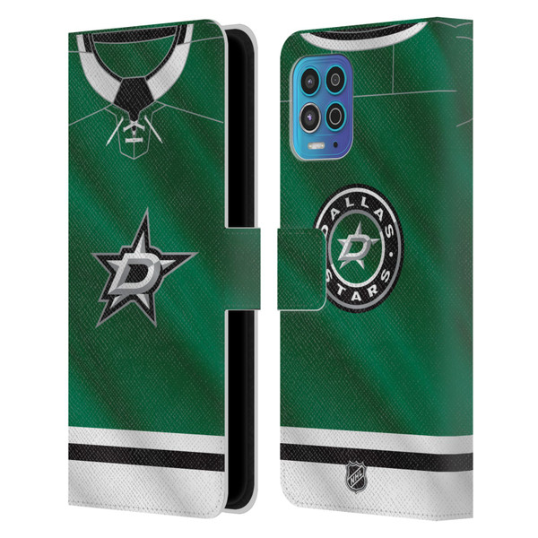 NHL Dallas Stars Jersey Leather Book Wallet Case Cover For Motorola Moto G100