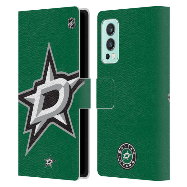 NHL Dallas Stars Oversized Leather Book Wallet Case Cover For OnePlus Nord 2 5G