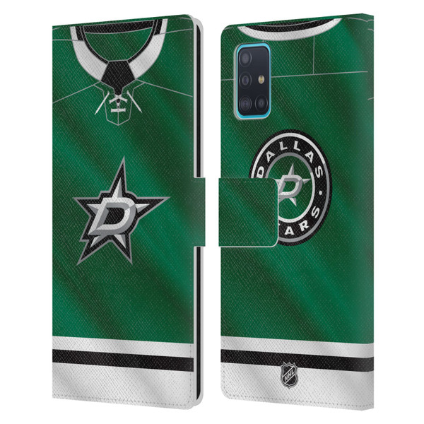 NHL Dallas Stars Jersey Leather Book Wallet Case Cover For Samsung Galaxy A51 (2019)