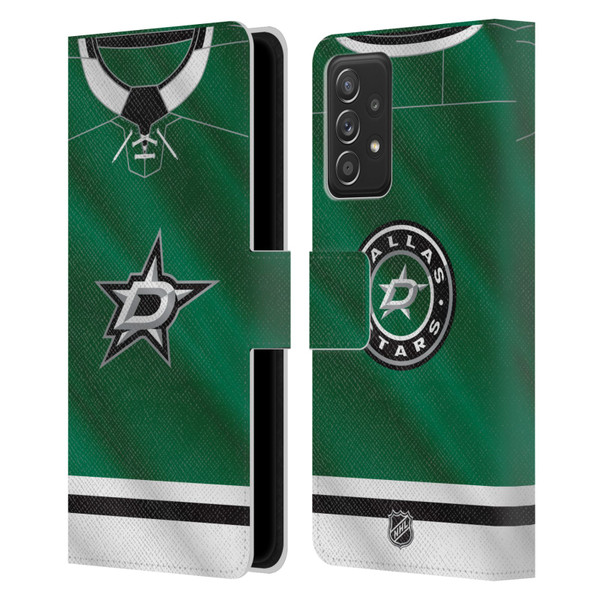 NHL Dallas Stars Jersey Leather Book Wallet Case Cover For Samsung Galaxy A52 / A52s / 5G (2021)