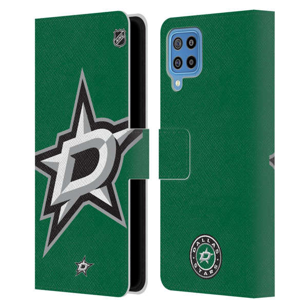 NHL Dallas Stars Oversized Leather Book Wallet Case Cover For Samsung Galaxy F22 (2021)