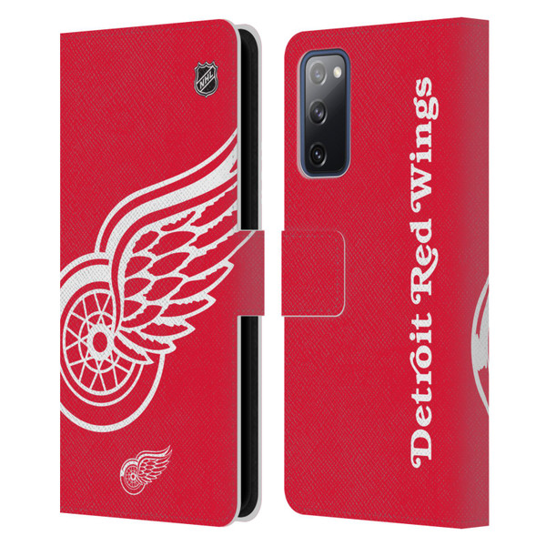 NHL Detroit Red Wings Oversized Leather Book Wallet Case Cover For Samsung Galaxy S20 FE / 5G