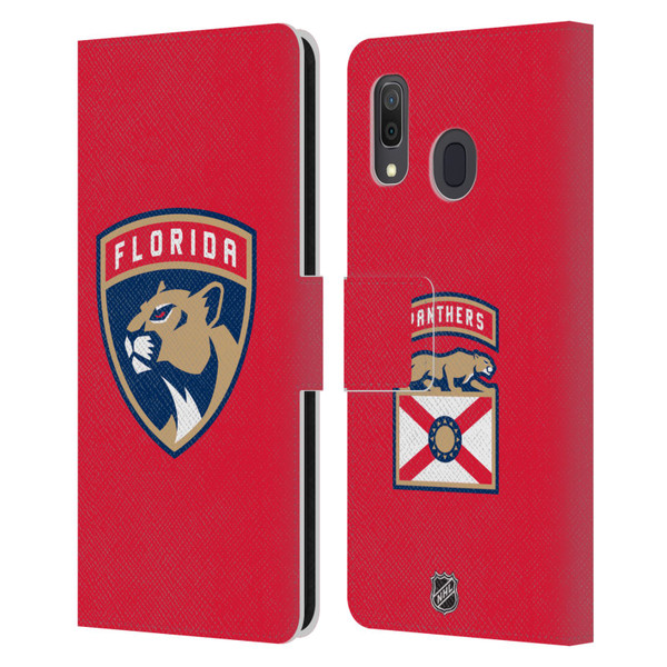 NHL Florida Panthers Plain Leather Book Wallet Case Cover For Samsung Galaxy A33 5G (2022)