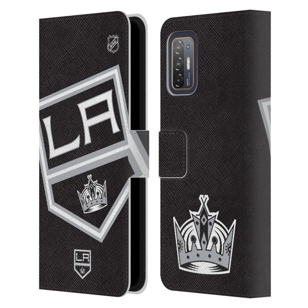 NHL Los Angeles Kings Oversized Leather Book Wallet Case Cover For HTC Desire 21 Pro 5G