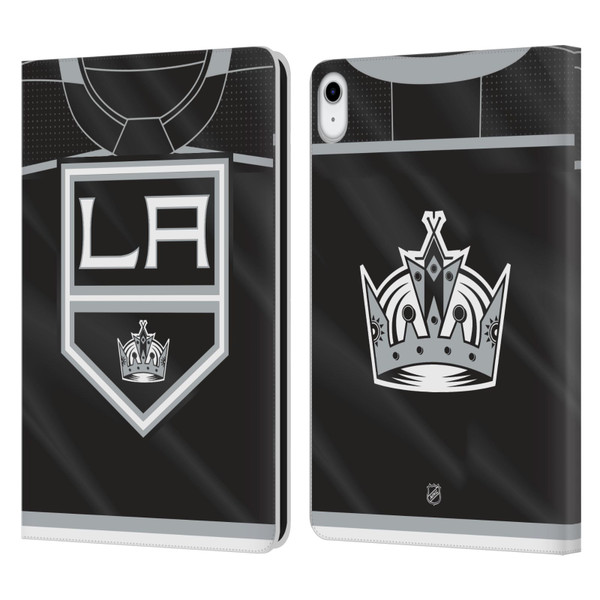 NHL Los Angeles Kings Jersey Leather Book Wallet Case Cover For Apple iPad 10.9 (2022)