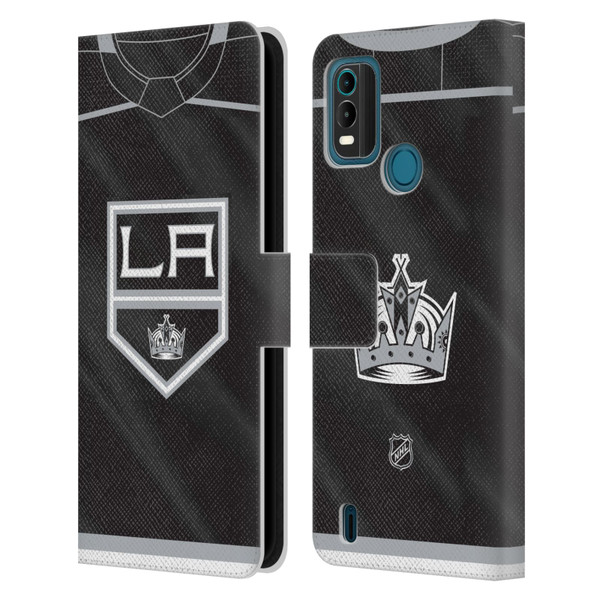 NHL Los Angeles Kings Jersey Leather Book Wallet Case Cover For Nokia G11 Plus NHL Los Angeles Kings Jersey Leather Book Wallet Case Cover For Nokia G11 Plus