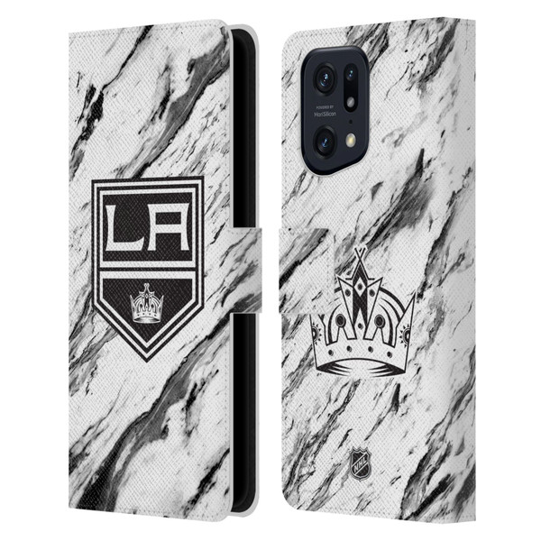 NHL Los Angeles Kings Marble Leather Book Wallet Case Cover For OPPO Find X5 Pro NHL Los Angeles Kings Marble Leather Book Wallet Case Cover For OPPO Find X5 Pro