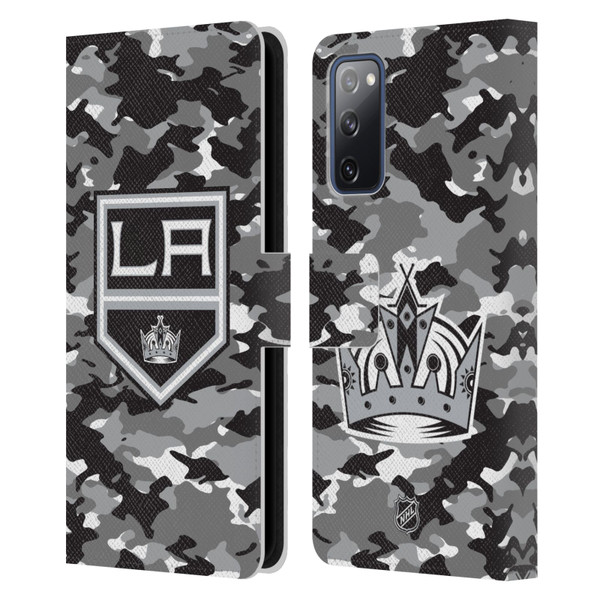 NHL Los Angeles Kings Camouflage Leather Book Wallet Case Cover For Samsung Galaxy S20 FE / 5G