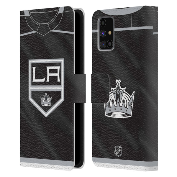 NHL Los Angeles Kings Jersey Leather Book Wallet Case Cover For Samsung Galaxy M31s (2020)