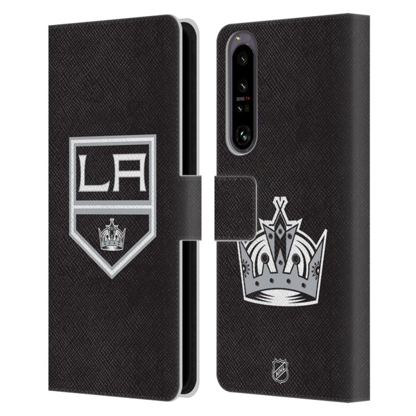 NHL Los Angeles Kings Plain Leather Book Wallet Case Cover For Sony Xperia 1 IV