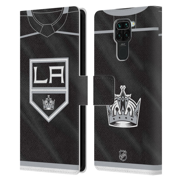 NHL Los Angeles Kings Jersey Leather Book Wallet Case Cover For Xiaomi Redmi Note 9 / Redmi 10X 4G