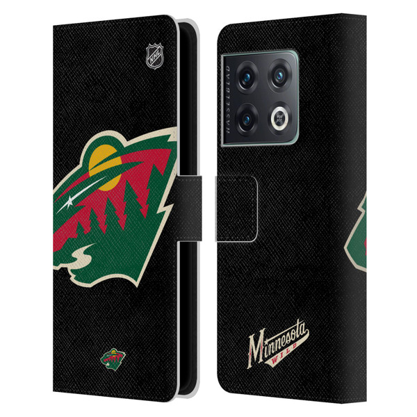 NHL Minnesota Wild Oversized Leather Book Wallet Case Cover For OnePlus 10 Pro