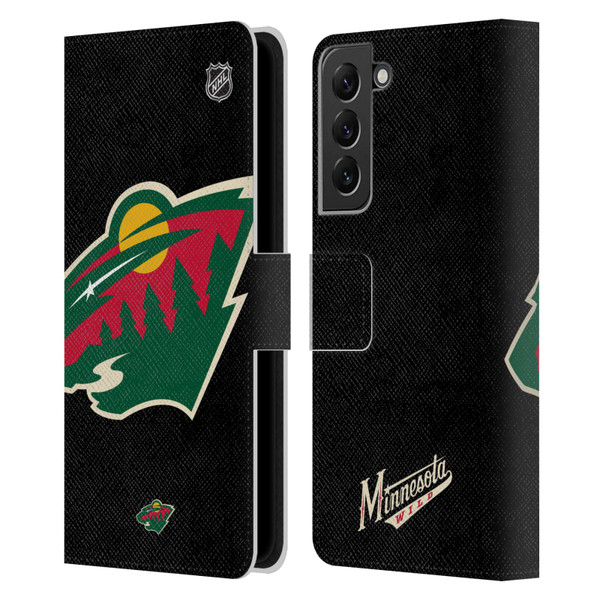 NHL Minnesota Wild Oversized Leather Book Wallet Case Cover For Samsung Galaxy S22+ 5G