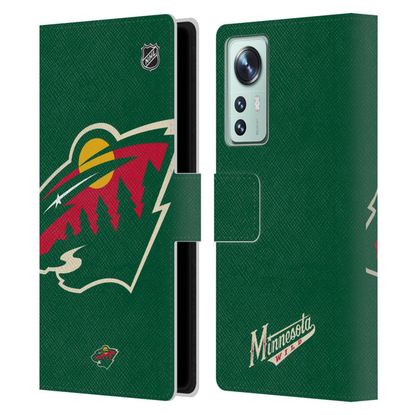 NHL Minnesota Wild Oversized Leather Book Wallet Case Cover For Xiaomi 12
