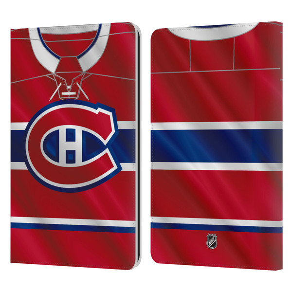 NHL Montreal Canadiens Jersey Leather Book Wallet Case Cover For Amazon Kindle Paperwhite 1 / 2 / 3