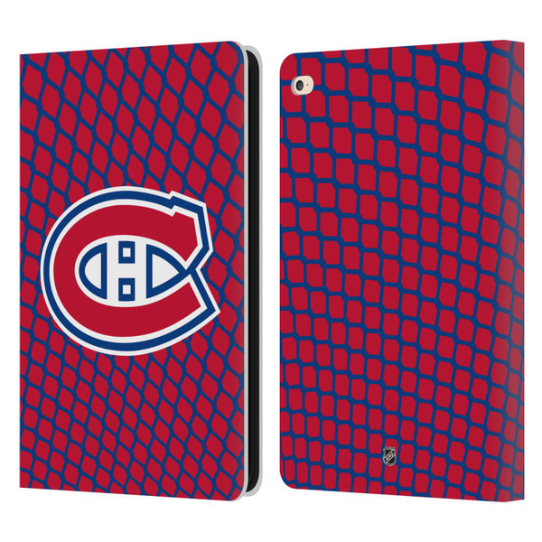 NHL Montreal Canadiens Net Pattern Leather Book Wallet Case Cover For Apple iPad Air 2 (2014)