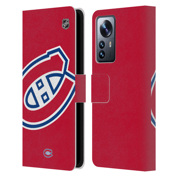 NHL Montreal Canadiens Oversized Leather Book Wallet Case Cover For Xiaomi 12 Pro